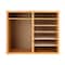 Adiroffice 12-Compartment Wood Adjustable Paper Sorter Literature File Organizer, Medium Oak ADI500-12-MEO - alternate 4